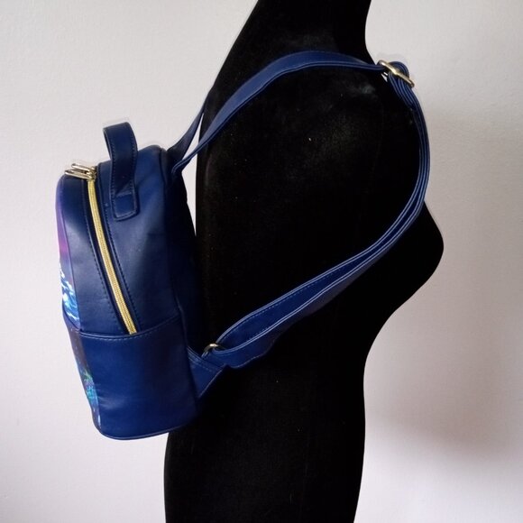 LOUNGEFLY DISNEY Collab: Ariel the Little Mermaid Silhouette Mini Backpack EUC main image 13